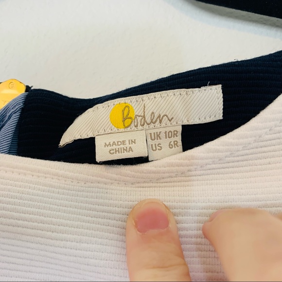 Boden Modern Color Block Ponte Dress Blue Size 6 - Picture 8 of 8